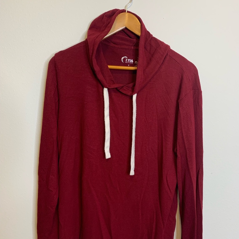 ZYIA Cranberry Lounge Boyfriend Hoodie